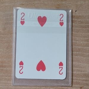 Prada 2 Of Hearts Red and White Playing Card New